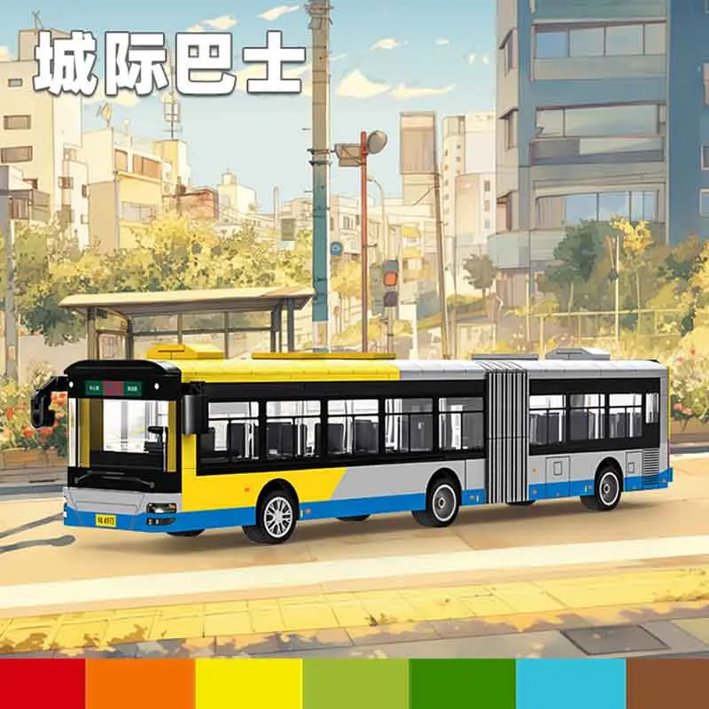415PCS Creative Inter City Bus Model DIY Building Blocks Set Children's Assembly Puzzle Toy Educational Birthday Gift
415PCS Creative Inter City Bus Model DIY Building Blocks Set Children's Assembly Puzzle Toy Educational Birthday Gift