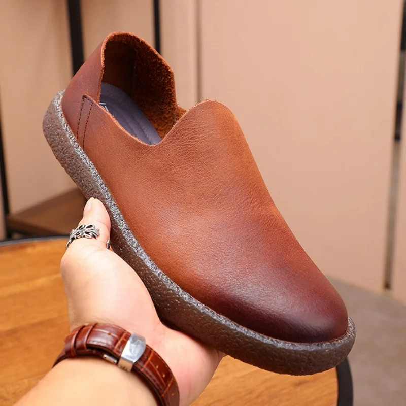 Business Stitching Ankle Men's Boots Outdoor Casual Shoes Breathable Top Layer Cowhide Sneakers Camp Trekking Walking Tooling
Business Stitching Ankle Men's Boots Outdoor Casual Shoes Breathable Top Layer Cowhide Sneakers Camp Trekking Walking Tooling