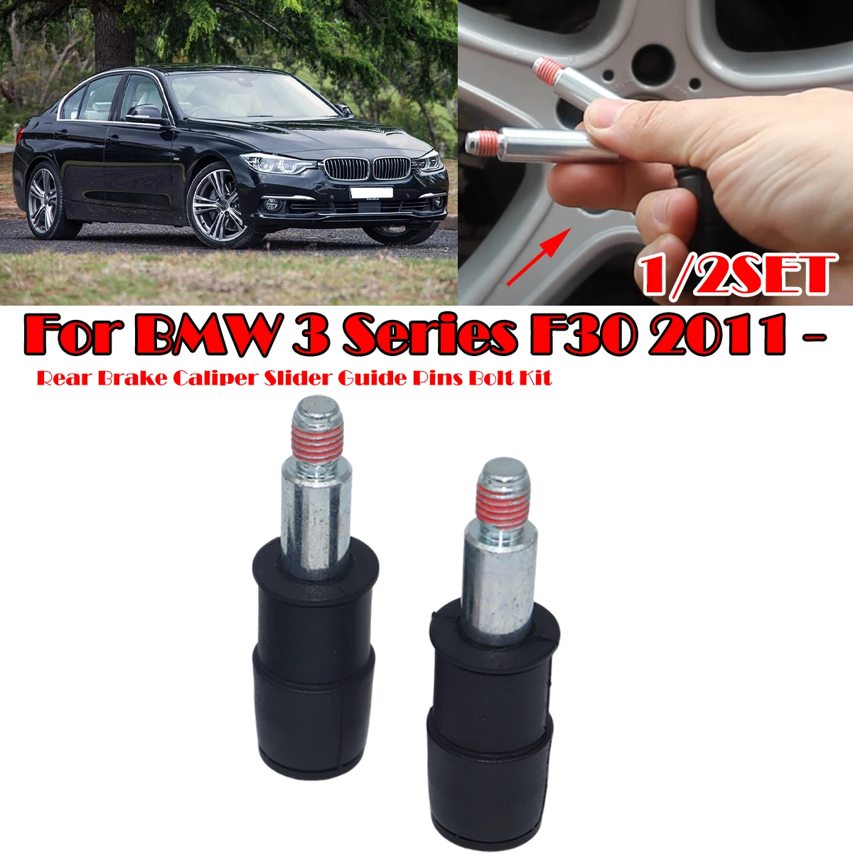 1/2Set Front Brake Caliper Slider Guide Pins Bolt Kit For BMW 3 Series F30 2011 - Left Right Disc Housing Bellows Sleeve Boot
1/2Set Front Brake Caliper Slider Guide Pins Bolt Kit For BMW 3 Series F30 2011 - Left Right Disc Housing Bellows Sleeve Boot