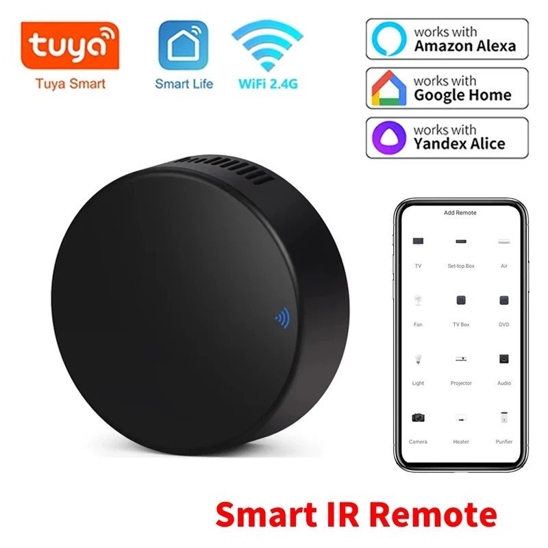 Tuya WiFi IR Remote Control Smart Life Remote Universal Infrared Controller For Air Conditioner Works with Alexa Google Home