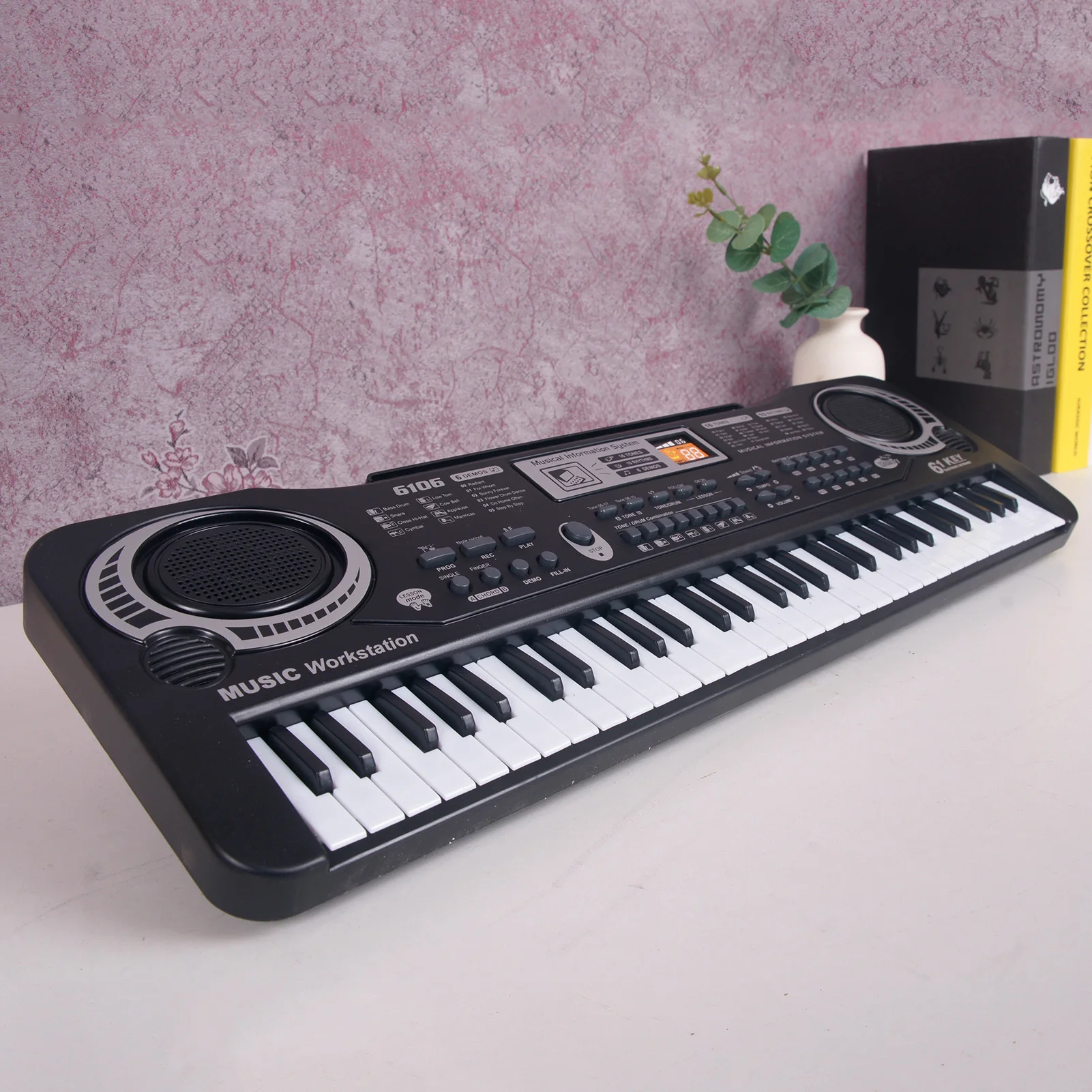 61 Keys Black Digital Music Electronic Keyboard Electric Piano Kids Musical Instrument Black Electronic Keyboard
61 Keys Black Digital Music Electronic Keyboard Electric Piano Kids Musical Instrument Black Electronic Keyboard
