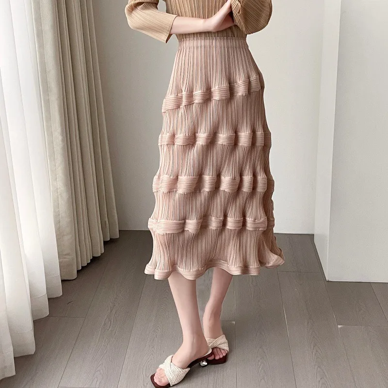 2026 New Miyake Pleated Cake Skirt Women Simple Casual Elastic Waist Mid-Length A-Line Skirt Lightweight Elegant Women Clothing
2026 New Miyake Pleated Cake Skirt Women Simple Casual Elastic Waist Mid-Length A-Line Skirt Lightweight Elegant Women Clothing