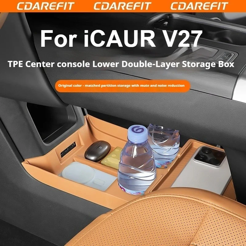 For Chery iCAUR V27 Car Center Console Armrest Box Lower Layer TPE Double-layer Storage Box Center Console Silicone Storage Pad
For Chery iCAUR V27 Car Center Console Armrest Box Lower Layer TPE Double-layer Storage Box Center Console Silicone Storage Pad