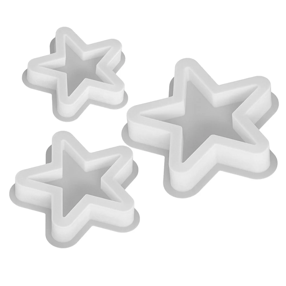 3Pcs Molds Silicone Nonstick Five-Pointed Star Design DIY Holiday Party Decor Aromatherapy Wax Craft Molds
3Pcs Molds Silicone Nonstick Five-Pointed Star Design DIY Holiday Party Decor Aromatherapy Wax Craft Molds
