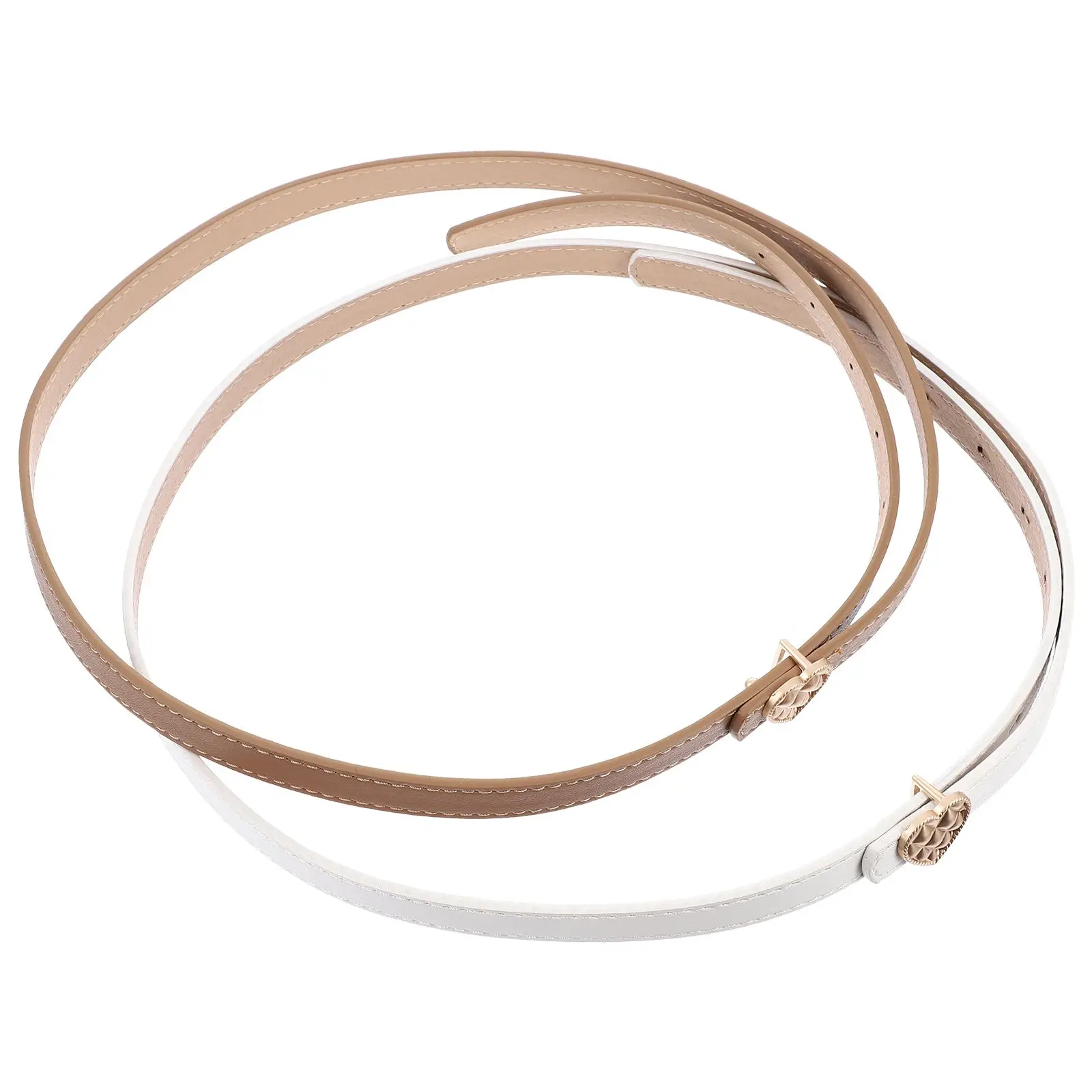 2Pcs Imitation Waist Belt Women Thin Decorative Women Belt Fashionable for Jeans Casual Brown Decorative Trouser Belts
2Pcs Imitation Waist Belt Women Thin Decorative Women Belt Fashionable for Jeans Casual Brown Decorative Trouser Belts