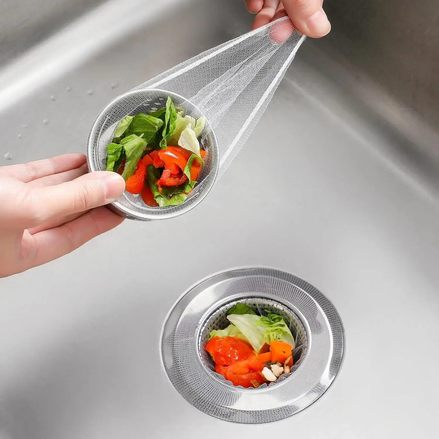 Disposable Sink Drain Cover, 4x4 Inch Mesh Strainer Bag, Prevent Clogs, Kitchen Sink Filter, Easy to Use
Disposable Sink Drain Cover, 4x4 Inch Mesh Strainer Bag, Prevent Clogs, Kitchen Sink Filter, Easy to Use