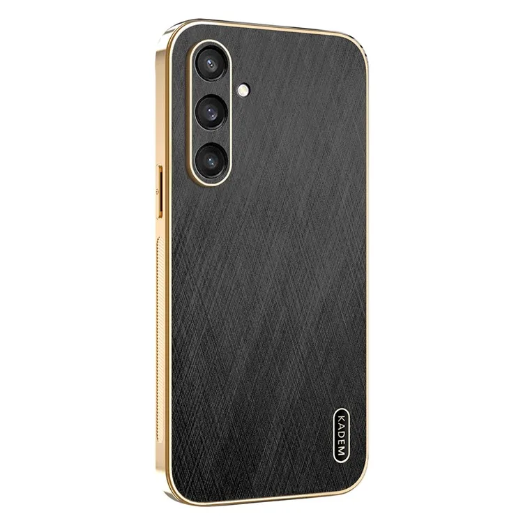 KADEM For Samsung Galaxy S24+ Case Electroplating Silk Texture PU + TPU Phone Back Cover - Black
KADEM For Samsung Galaxy S24+ Case Electroplating Silk Texture PU + TPU Phone Back Cover - Black