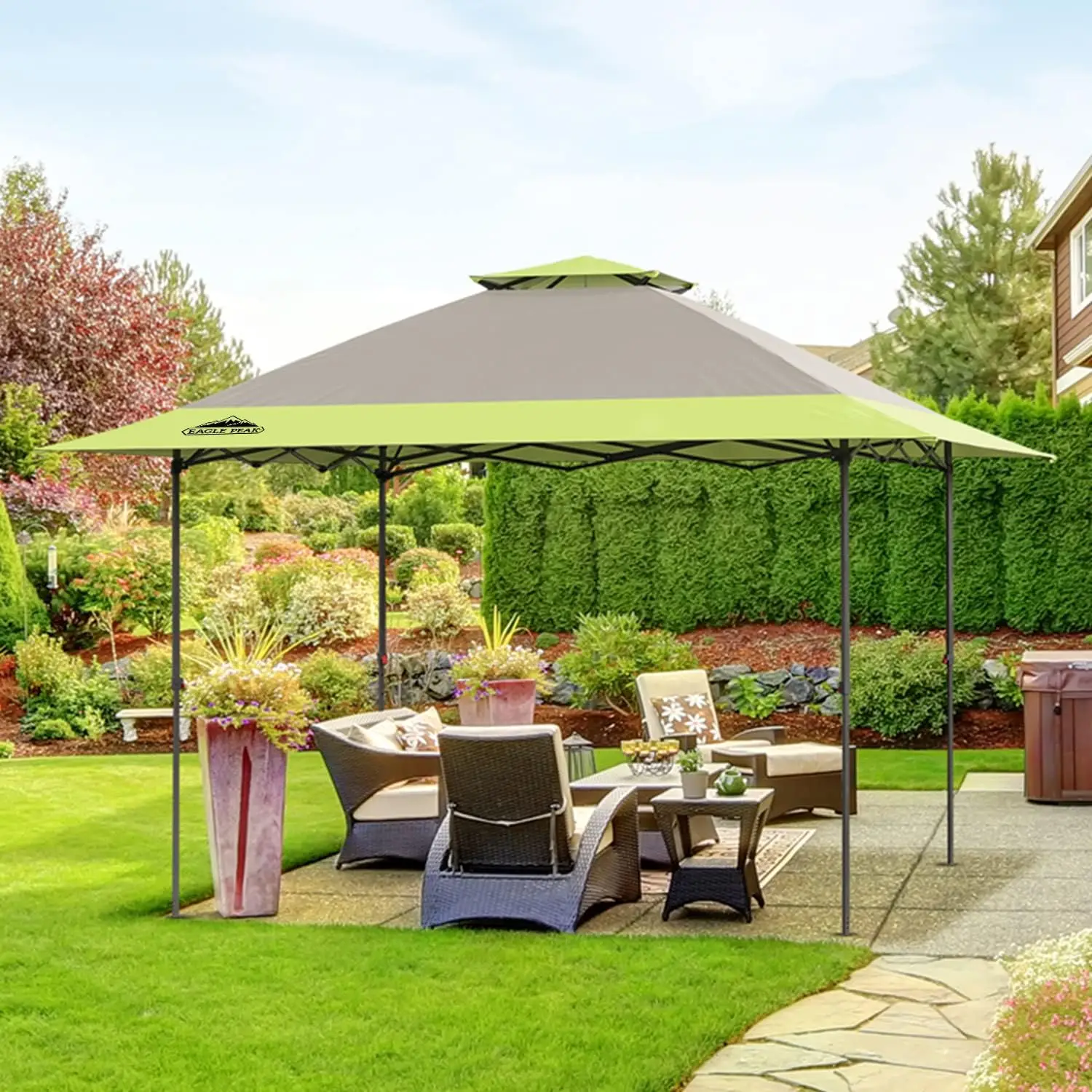 13x13 Straight Leg Pop Up Canopy Tent Instant Outdoor Canopy Easy Single Person Set-up Folding Shelter
13x13 Straight Leg Pop Up Canopy Tent Instant Outdoor Canopy Easy Single Person Set-up Folding Shelter