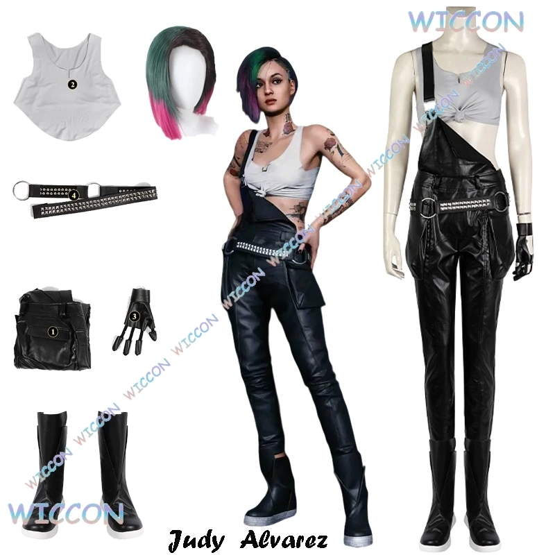 WUHU @ CyberrPunk Judy Косплей Alvarez Jude Косплей Костюм Игра Roeplay Жилет Комбинезоны Женские Брюки Сапоги Хэллоуин Карнавальная Одежда
WUHU @ CyberrPunk Judy Косплей Alvarez Jude Косплей Костюм Игра Roeplay Жилет Комбинезоны Женские Брюки Сапоги Хэллоуин Карнавальная Одежда