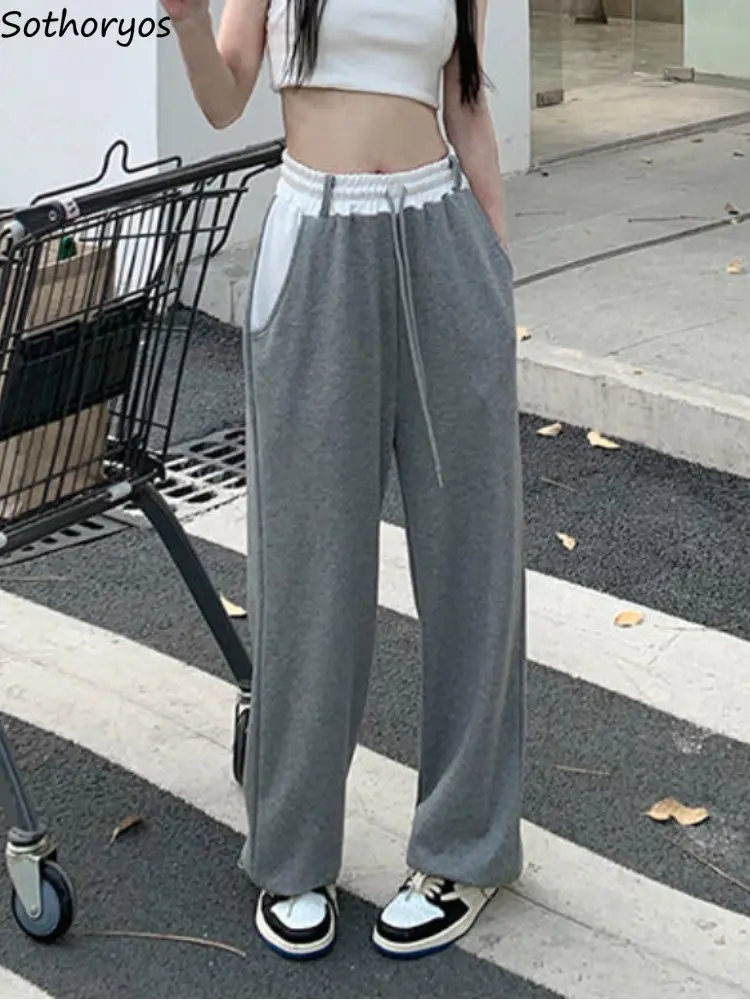 Pants Women Loose Sporty Korean Style Student Chic Spring Design Casual Hip Hop Patchwork Trendy Simple Comfortable All-match
Pants Women Loose Sporty Korean Style Student Chic Spring Design Casual Hip Hop Patchwork Trendy Simple Comfortable All-match