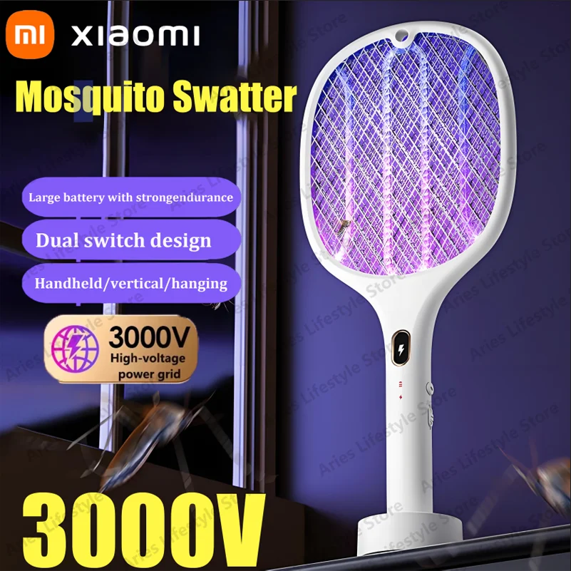 Xiaomi Electric Mosquito Swatter 3in1 Automatic Mosquito Trap 3000V Type-C Charging Household Electric Shock Mosquito Zapper New 
Xiaomi Electric Mosquito Swatter 3in1 Automatic Mosquito Trap 3000V Type-C Charging Household Electric Shock Mosquito Zapper New