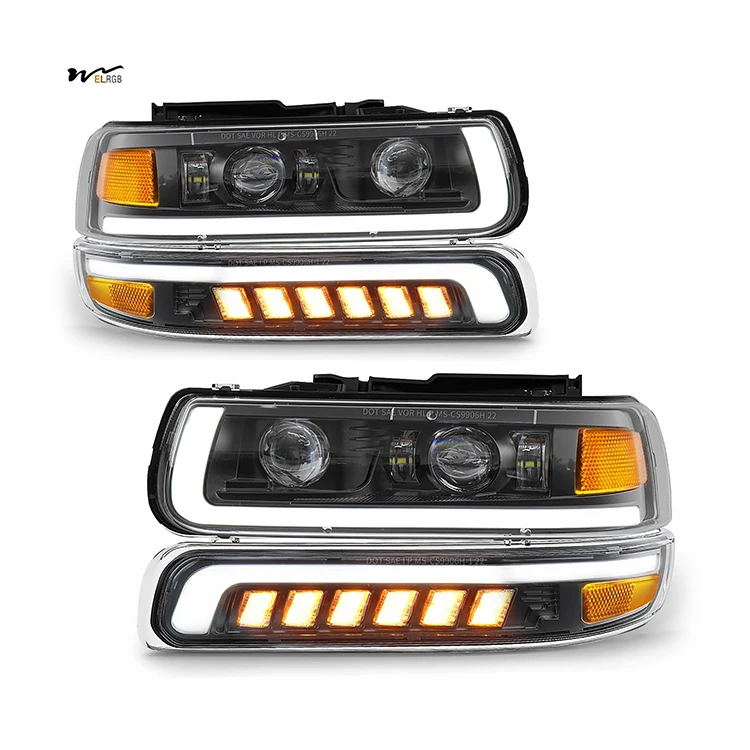 LED Headlights Assembly Headlamps Replacement DRL Turn Signal Hi/Low Beam with Bulbs
LED Headlights Assembly Headlamps Replacement DRL Turn Signal Hi/Low Beam with Bulbs