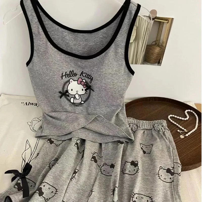 Kawaii Anime Hello Kitty Pajama Set Sanrio Sleepwear Cartoon Women Casual Pajamas Cute Bowknot Night Wear Home Suit Girls Gifts
Kawaii Anime Hello Kitty Pajama Set Sanrio Sleepwear Cartoon Women Casual Pajamas Cute Bowknot Night Wear Home Suit Girls Gifts