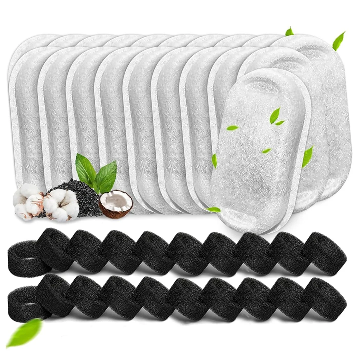 Unique! 40PCS Cat Water Fountain Filters for 67oz/2L and 108/3.2L Stainless Steel Pet Fountain Cat Replacement Filters Sponges
Unique! 40PCS Cat Water Fountain Filters for 67oz/2L and 108/3.2L Stainless Steel Pet Fountain Cat Replacement Filters Sponges