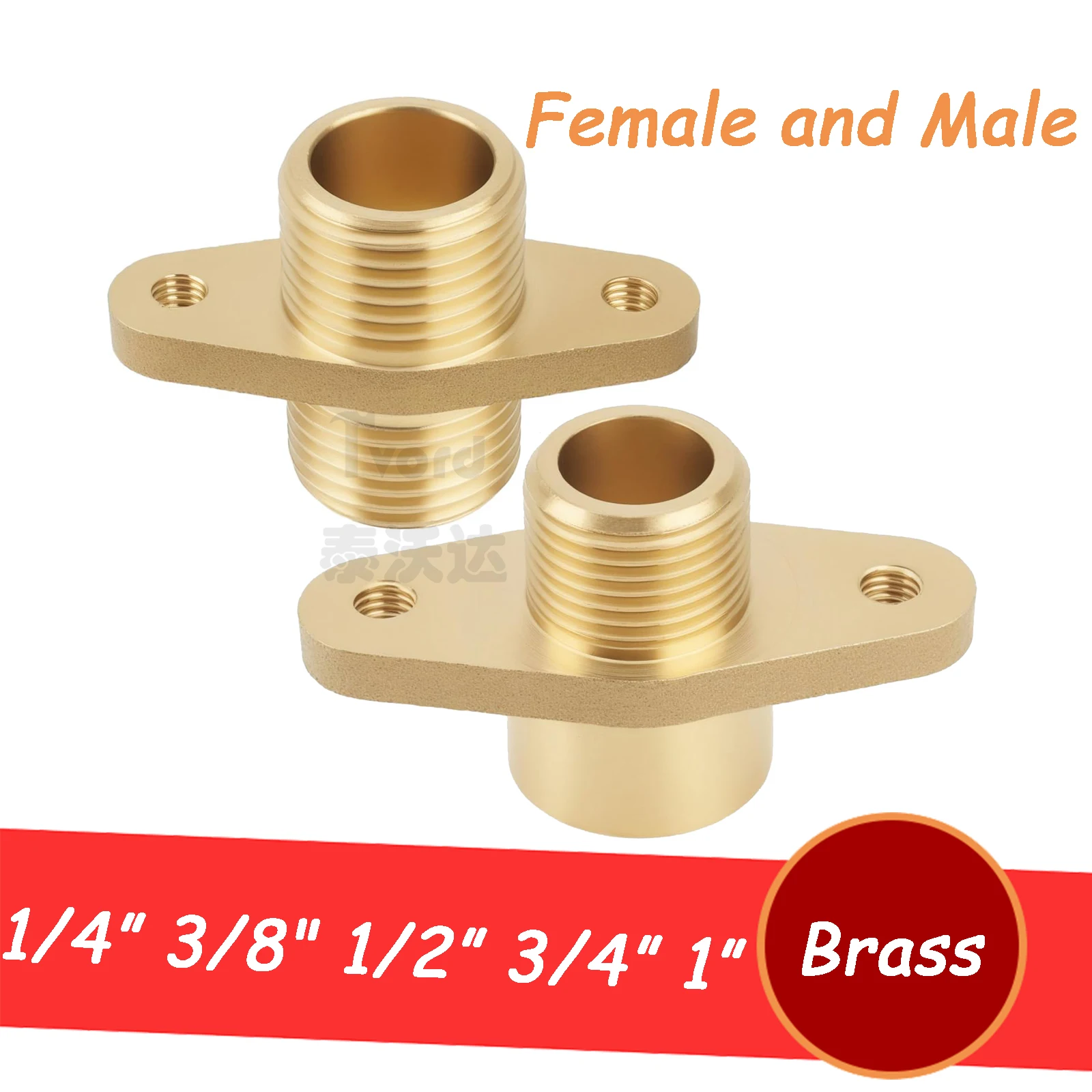 1/4" 3/8" 1/2" 3/4" 1" Brass Water Pipe Accessories Copper Male/Female Thread Flange Fixed Ear Joint Drinking Fountain Connector
1/4" 3/8" 1/2" 3/4" 1" Brass Water Pipe Accessories Copper Male/Female Thread Flange Fixed Ear Joint Drinking Fountain Connector