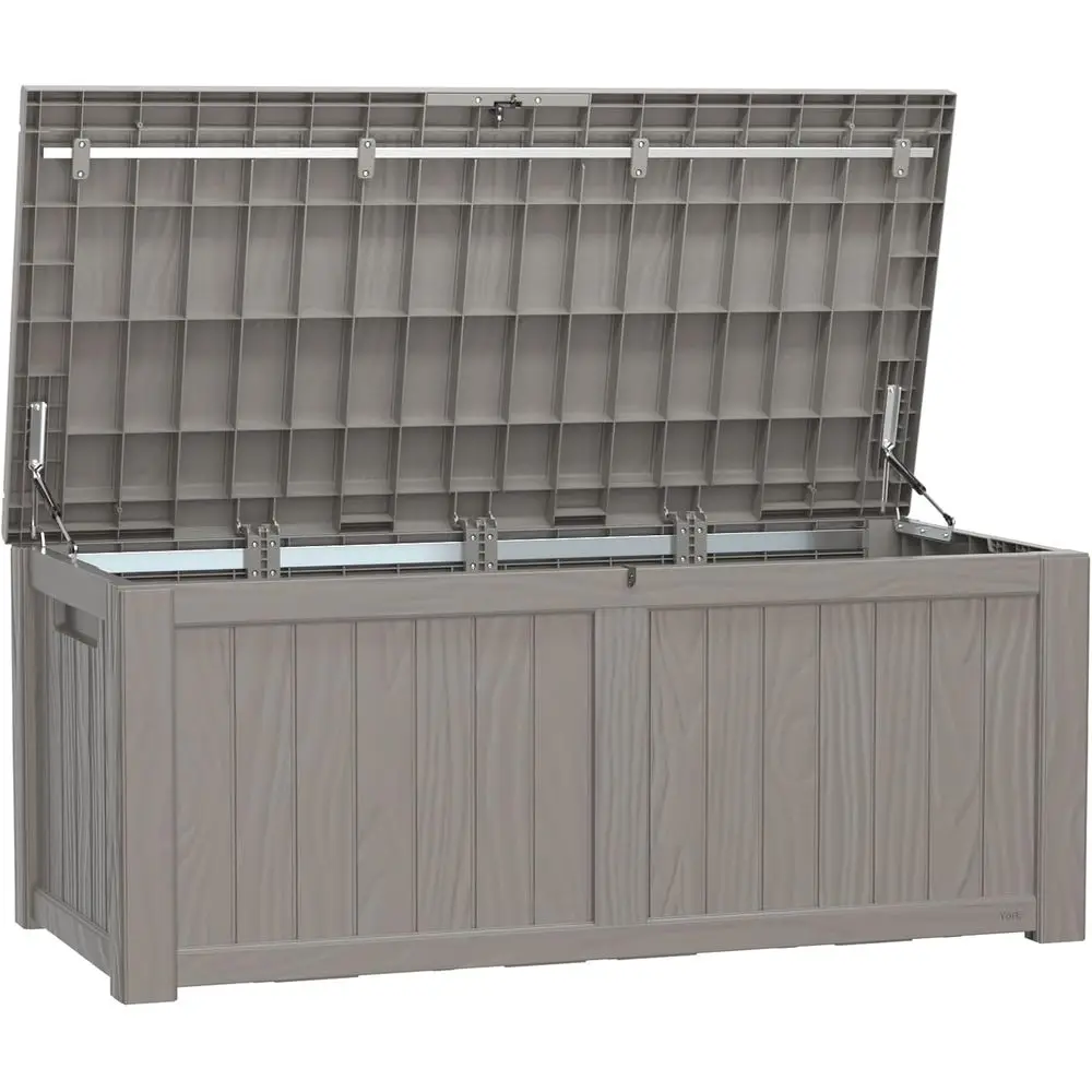 150 Gallon Deck Box,Resin Outdoor Storage Box with Lockable for Patio Furniture, Pool Accessories, Garden Tools Waterproof Outsi
150 Gallon Deck Box,Resin Outdoor Storage Box with Lockable for Patio Furniture, Pool Accessories, Garden Tools Waterproof Outsi