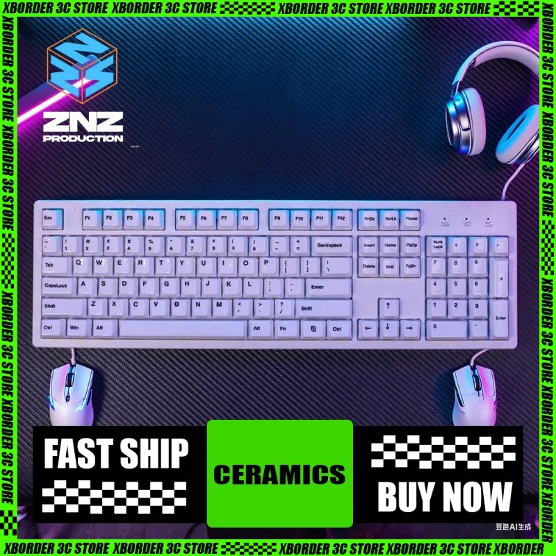 ZNZ Pure Ceramic Keycaps Factory Made High Purity White Customized 61/87/104 Set Smooth Glazed Keycaps Look Good Gifts Office
ZNZ Pure Ceramic Keycaps Factory Made High Purity White Customized 61/87/104 Set Smooth Glazed Keycaps Look Good Gifts Office