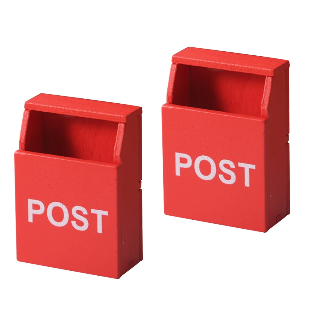 2Pcs Mini Mailbox Decor Wooden Small Letter Box for Room Decoration Desktop Ornament Mini Furnishings
2Pcs Mini Mailbox Decor Wooden Small Letter Box for Room Decoration Desktop Ornament Mini Furnishings