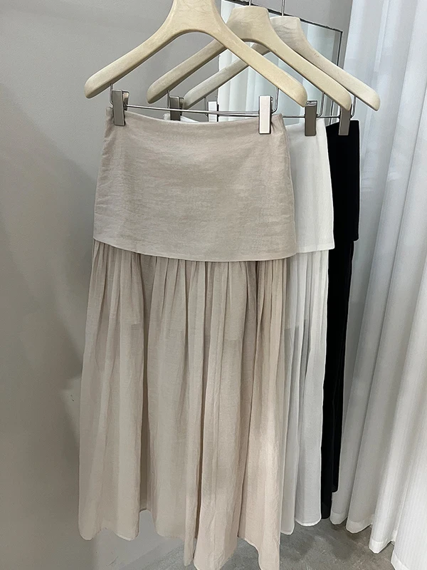 Spring 2026 High Waist A-Line Midi Skirt Women's Loose Slimming Drapey Half-length Skirt Korean Design Sensation Butt Curtain
Spring 2026 High Waist A-Line Midi Skirt Women's Loose Slimming Drapey Half-length Skirt Korean Design Sensation Butt Curtain