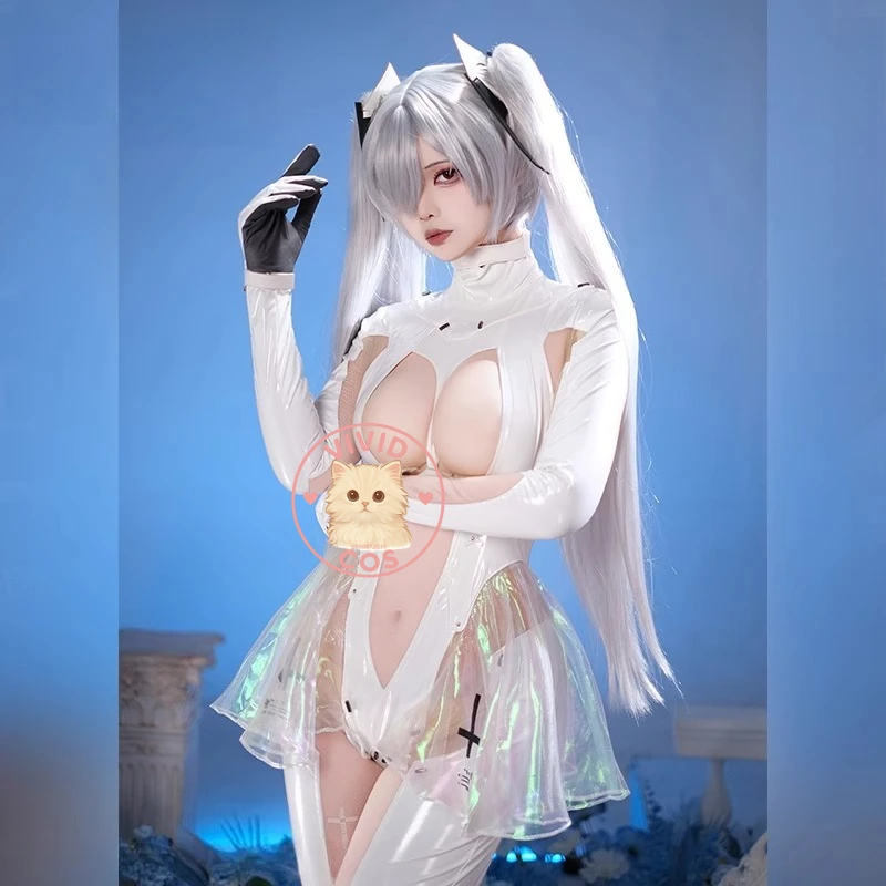 Game Goddess of Victory: NIKKE Anime Cinderella Cosplay Costume Role Play Sexy White Leather Jumpsuit Outfit for Women Comic Con
Game Goddess of Victory: NIKKE Anime Cinderella Cosplay Costume Role Play Sexy White Leather Jumpsuit Outfit for Women Comic Con