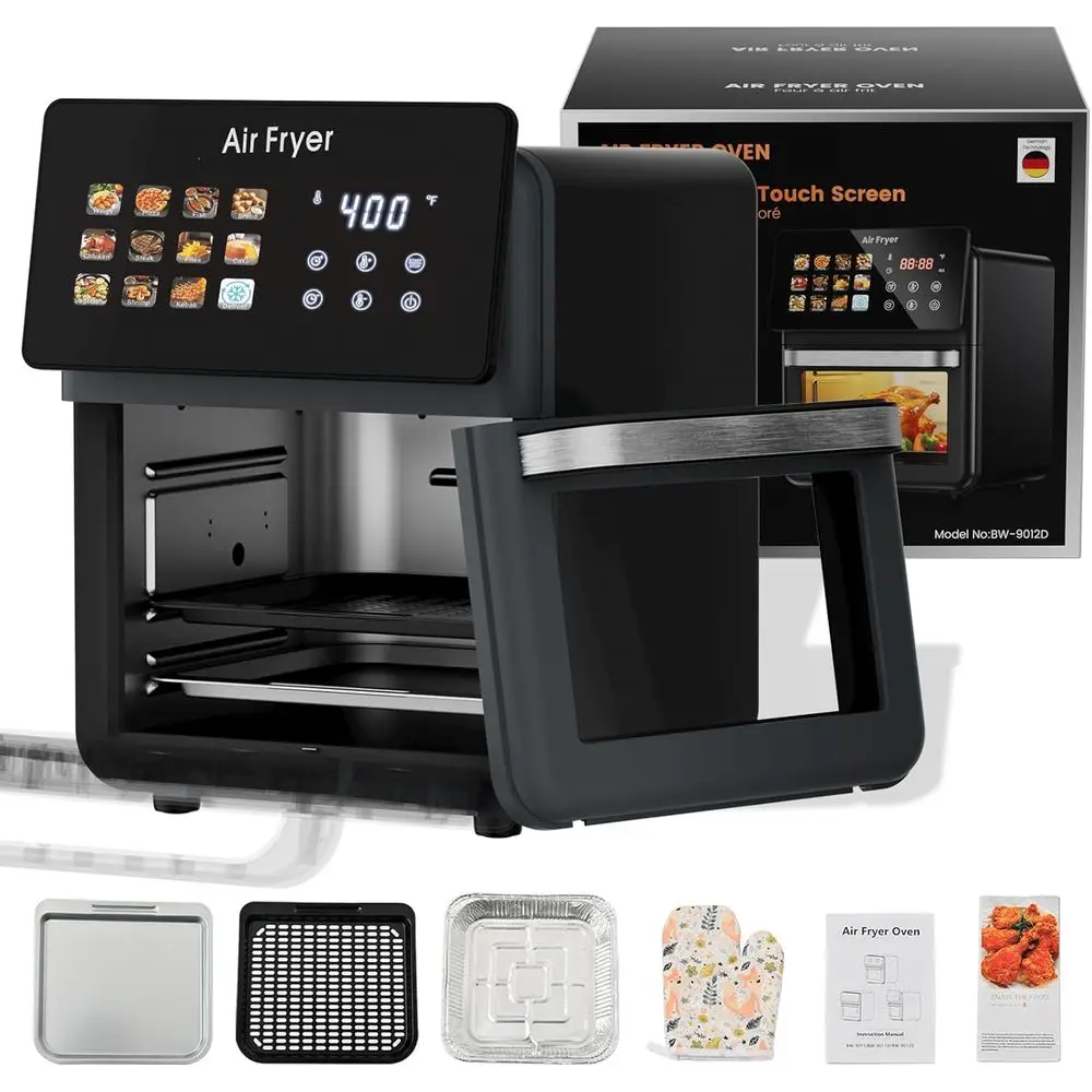 10L Large Pro Air ryer Oven With Grill Combo or Kitchen Use,12 in 1 Smart Convection Ovens,Airryer With Glass View Window,Nonsti
10L Large Pro Air ryer Oven With Grill Combo or Kitchen Use,12 in 1 Smart Convection Ovens,Airryer With Glass View Window,Nonsti