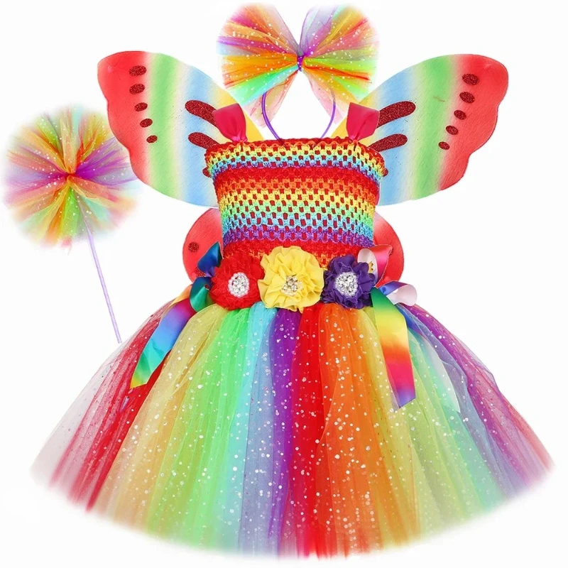 Радужное платье принцессы-феи для девочек, одежда для дня рождения, блестящее нарядное платье-пачка для девочек, детский костюм феи Пикси на Хэллоуин
Радужное платье принцессы-феи для девочек, одежда для дня рождения, блестящее нарядное платье-пачка для девочек, детский костюм феи Пикси на Хэллоуин