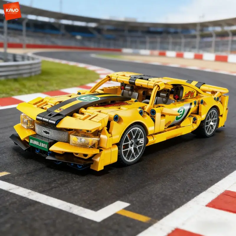 Конструктор KAVOWORLD 451 деталь: Желтая гоночная машина с инерционным механизмом, модель для сборки своими руками, настольный декор для коллекционеров
Конструктор KAVOWORLD 451 деталь: Желтая гоночная машина с инерционным механизмом, модель для сборки своими руками, настольный декор для коллекционеров