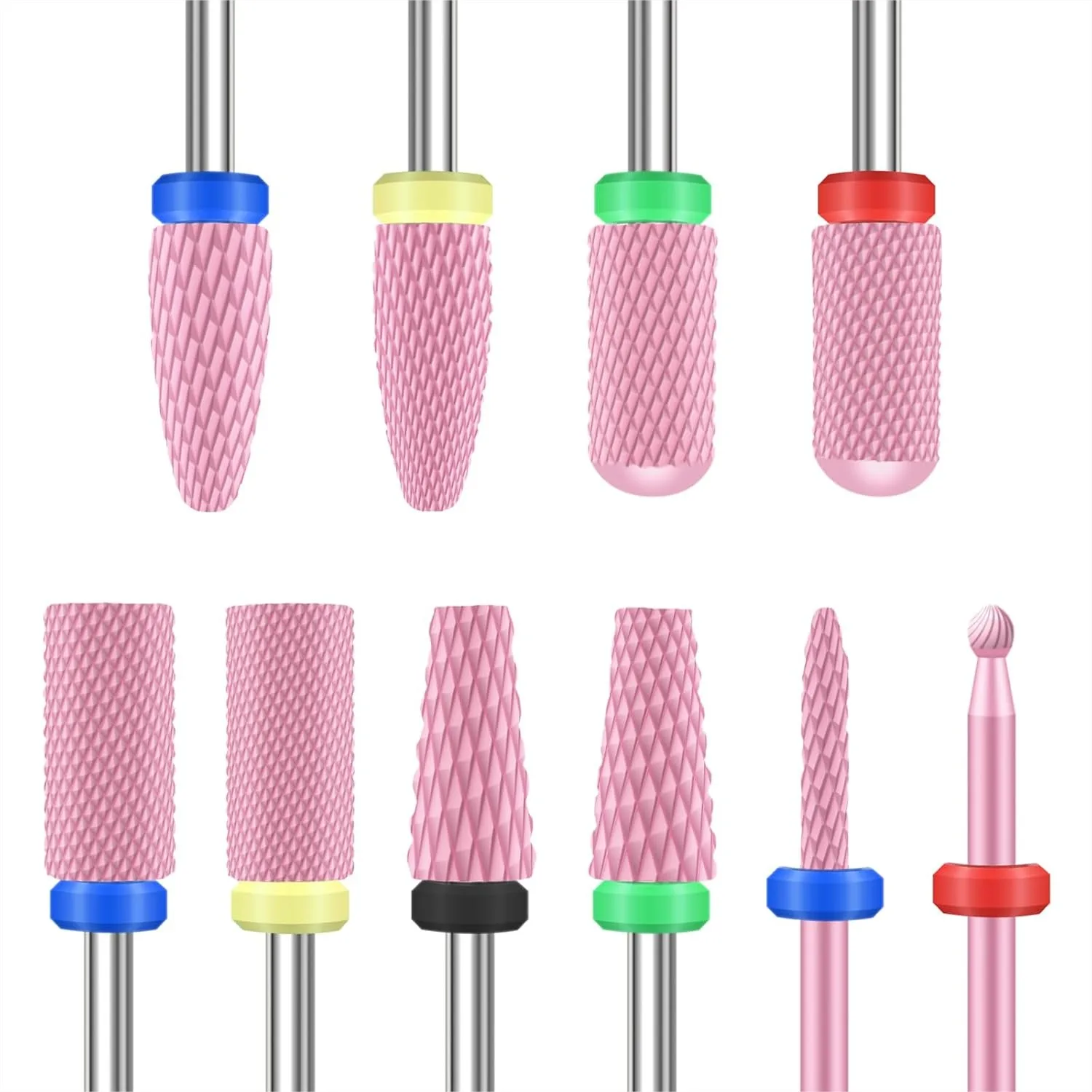 10PCS Ceramic Nail Drill Bits for Acrylic Gel Nails, 3/32 Inch Efile Cuticle Remover Bits with Dust-Proof Box for Manicure
10PCS Ceramic Nail Drill Bits for Acrylic Gel Nails, 3/32 Inch Efile Cuticle Remover Bits with Dust-Proof Box for Manicure