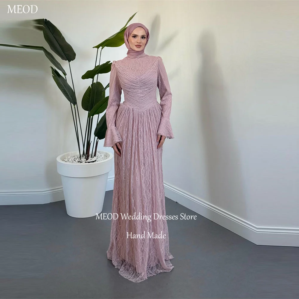 MEOD Dirty Pink Lace Formal Evening Dresses A Line High Neck Vintage Prom Gown Floor Length Long Sleeves Party Attire Customized
MEOD Dirty Pink Lace Formal Evening Dresses A Line High Neck Vintage Prom Gown Floor Length Long Sleeves Party Attire Customized