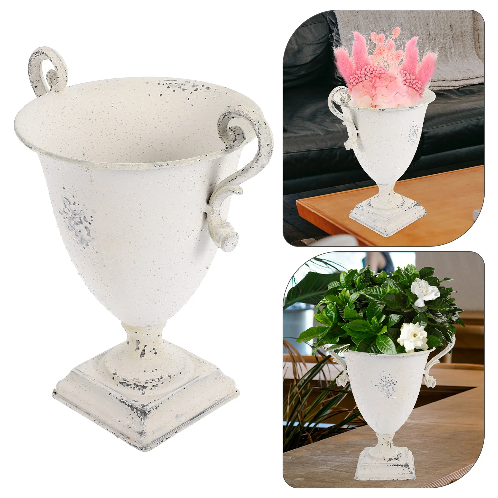 Retro Iron Flower Vase Vintage Style Metal Planter For Home Office Decor Small Lightweight Desktop Ornament For Dried
Retro Iron Flower Vase Vintage Style Metal Planter For Home Office Decor Small Lightweight Desktop Ornament For Dried