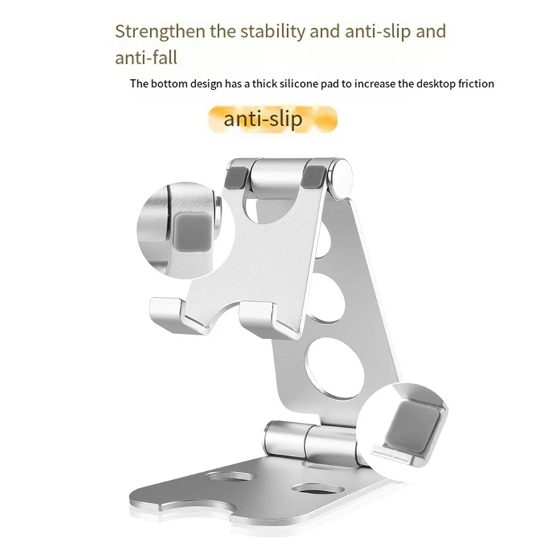Tablet Stand Folding Adjustable Desk Portable Desktop Stand Tablet Bracket Durable Silver
Tablet Stand Folding Adjustable Desk Portable Desktop Stand Tablet Bracket Durable Silver