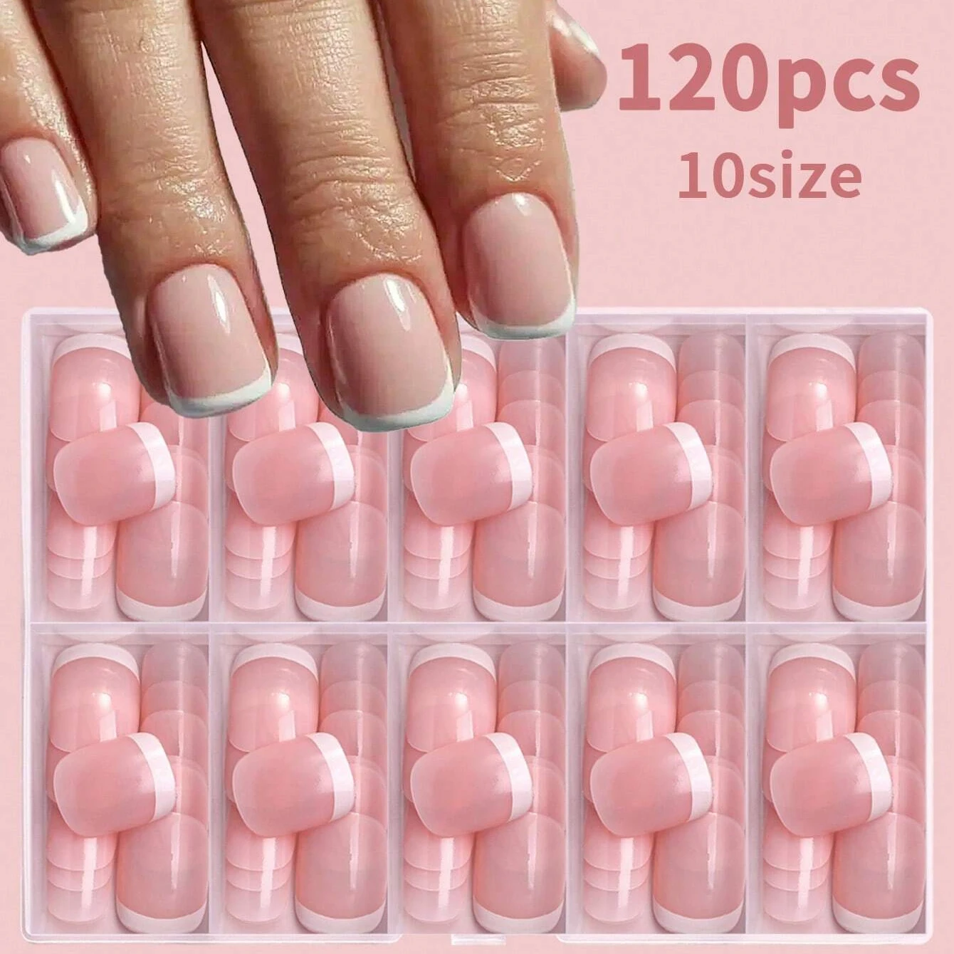120PCS Short Square Nail Fashionable Wearable Nail White French Simple Bright Surface False Nail Suitable For Daily Work
120PCS Short Square Nail Fashionable Wearable Nail White French Simple Bright Surface False Nail Suitable For Daily Work