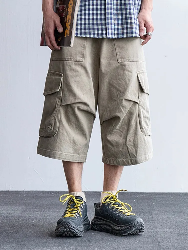 American Sle Waed Pure Cotton Multi-ket Straight Leg Workwear Seven-Foot orts Men's Summer Loose Wide Leg Casual Pants
American Sle Waed Pure Cotton Multi-ket Straight Leg Workwear Seven-Foot orts Men's Summer Loose Wide Leg Casual Pants