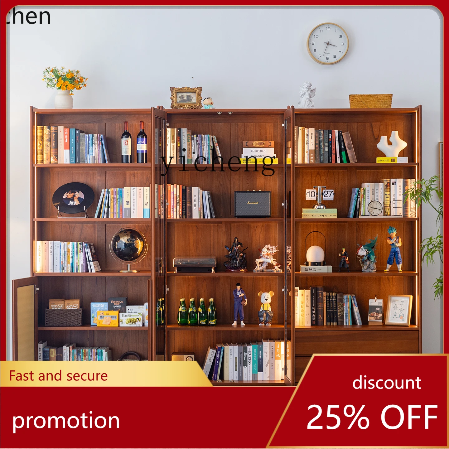 HXL Solid Wood Bookshelf Full Wall Storage Rack
HXL Solid Wood Bookshelf Full Wall Storage Rack