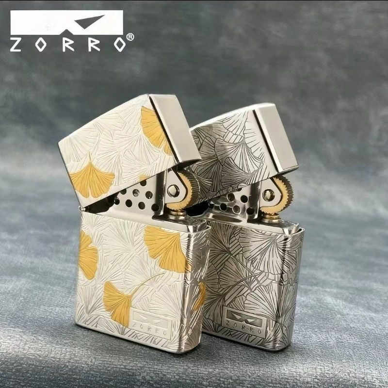 Zorro II Five-sided Carved Ginkgo Copper Shell Kerosenes Lighter Is A High-end Gift for Your Boyfriend
Zorro II Five-sided Carved Ginkgo Copper Shell Kerosenes Lighter Is A High-end Gift for Your Boyfriend