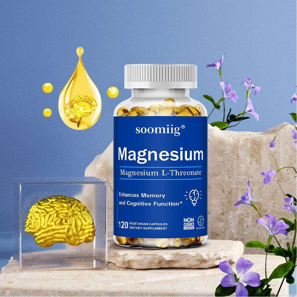 Magnesium L-Threonate Supplement - Supports Quality of Sleep, Focus, Memory & Learning Brain Health - 120 Capsules
Magnesium L-Threonate Supplement - Supports Quality of Sleep, Focus, Memory & Learning Brain Health - 120 Capsules