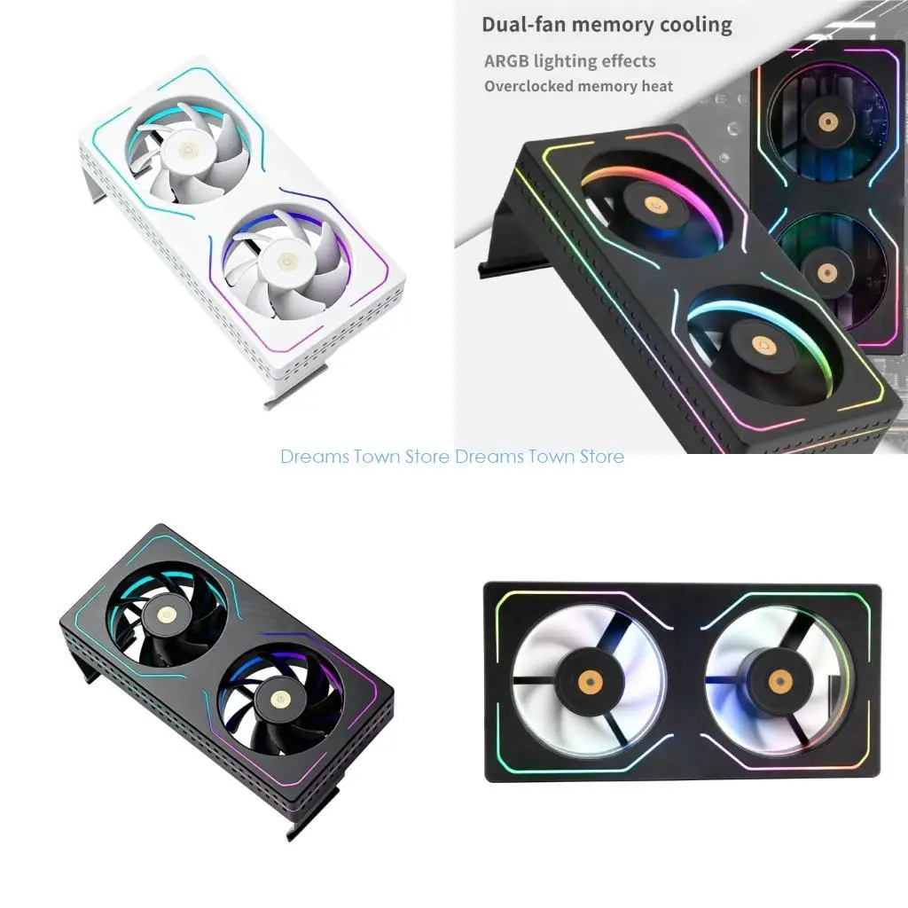 HX6A ARGB Memory Cooling Fan 5200RPM Speed PWM Control Easy Clip Installation Replacement for DDR/DDR2/DDR3/DDR4/DDR5
HX6A ARGB Memory Cooling Fan 5200RPM Speed PWM Control Easy Clip Installation Replacement for DDR/DDR2/DDR3/DDR4/DDR5