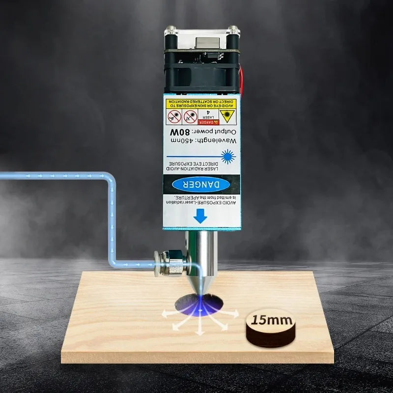 80W/40W Laser Module 450nm TTL Blue Laser Head With Air Assist for CNC Cutting Laser Engraving Machine DIY Woodworking Tools
80W/40W Laser Module 450nm TTL Blue Laser Head With Air Assist for CNC Cutting Laser Engraving Machine DIY Woodworking Tools