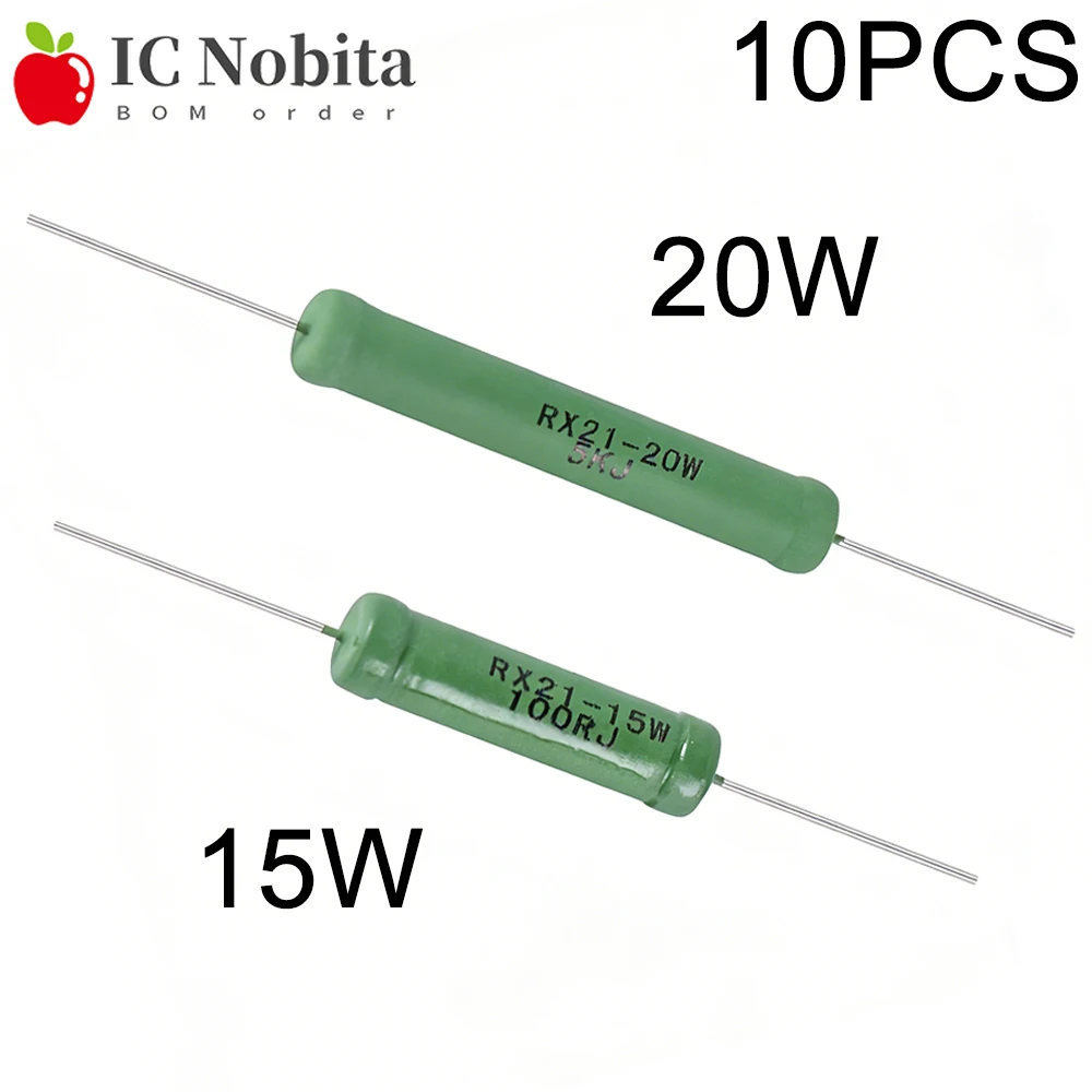10 шт. 15 Вт 20 Вт резистор с проволочной обмоткой RX21 5% сопротивление 0,1 0,2 1 2,2 3,3 4,7 6,8 10 22 47 100 220 330 470 680R 1K 10K 12K 15K Ом
10 шт. 15 Вт 20 Вт резистор с проволочной обмоткой RX21 5% сопротивление 0,1 0,2 1 2,2 3,3 4,7 6,8 10 22 47 100 220 330 470 680R 1K 10K 12K 15K Ом