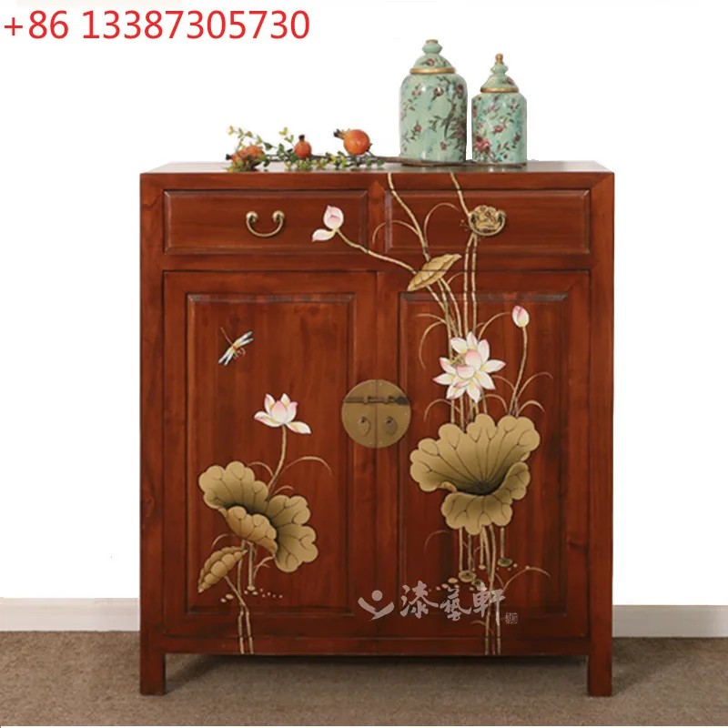 Painted living room partition entrance shoe rack cabinet new Chinese all solid wood decorative cabinet
Painted living room partition entrance shoe rack cabinet new Chinese all solid wood decorative cabinet