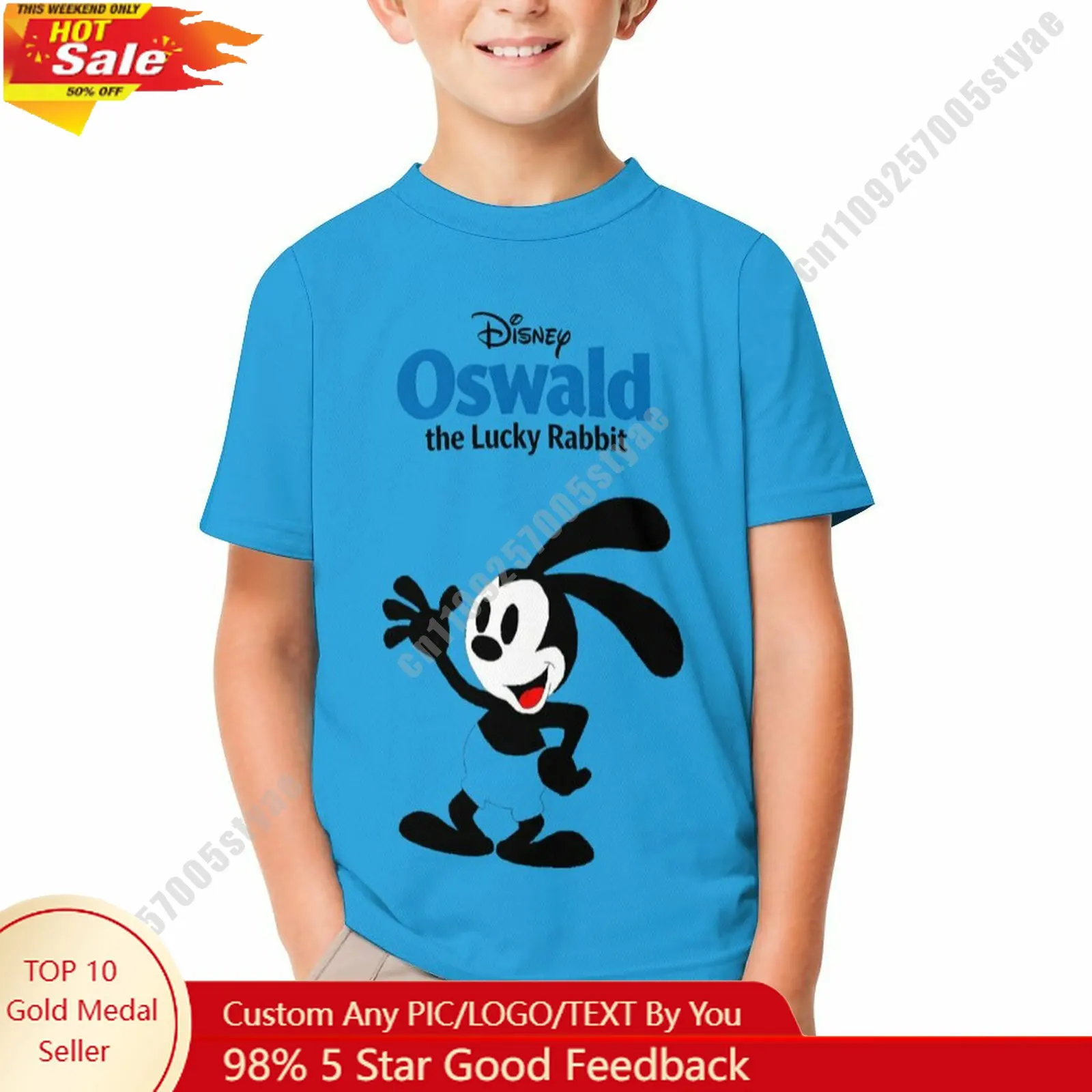 Oswald T Shirt Disney Boy Girl Custom Short Sleeve Top Breathable Soft Casual Cotton Print Summer Crew Neck Children Tee
Oswald T Shirt Disney Boy Girl Custom Short Sleeve Top Breathable Soft Casual Cotton Print Summer Crew Neck Children Tee