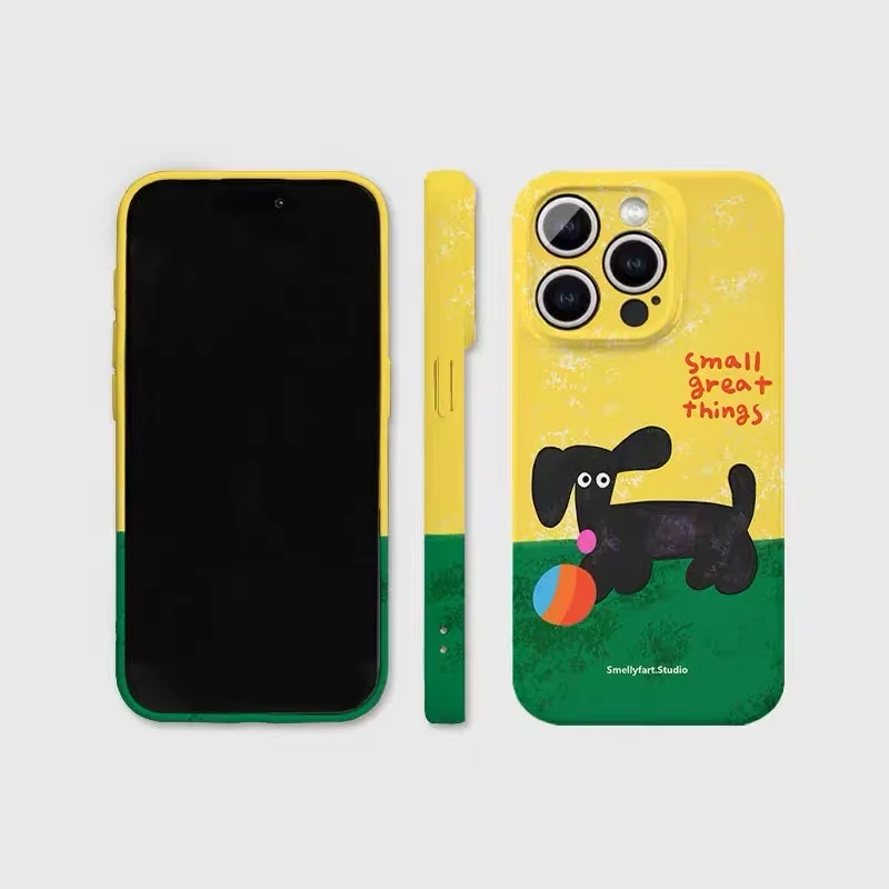 Ins Yellow Ball Puppy Cartoon Phone Case for IPHONE 16 15 PRO MAX 14 13 12 11 PRO XR X Acrylic TPU Two in One Mobile Phone Cases
Ins Yellow Ball Puppy Cartoon Phone Case for IPHONE 16 15 PRO MAX 14 13 12 11 PRO XR X Acrylic TPU Two in One Mobile Phone Cases