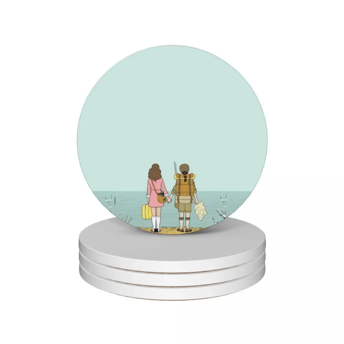 Wes Anderson Movie Ceramic Coasters (Set of 4) Cup mat white flower cup holder Coasters
Wes Anderson Movie Ceramic Coasters (Set of 4) Cup mat white flower cup holder Coasters