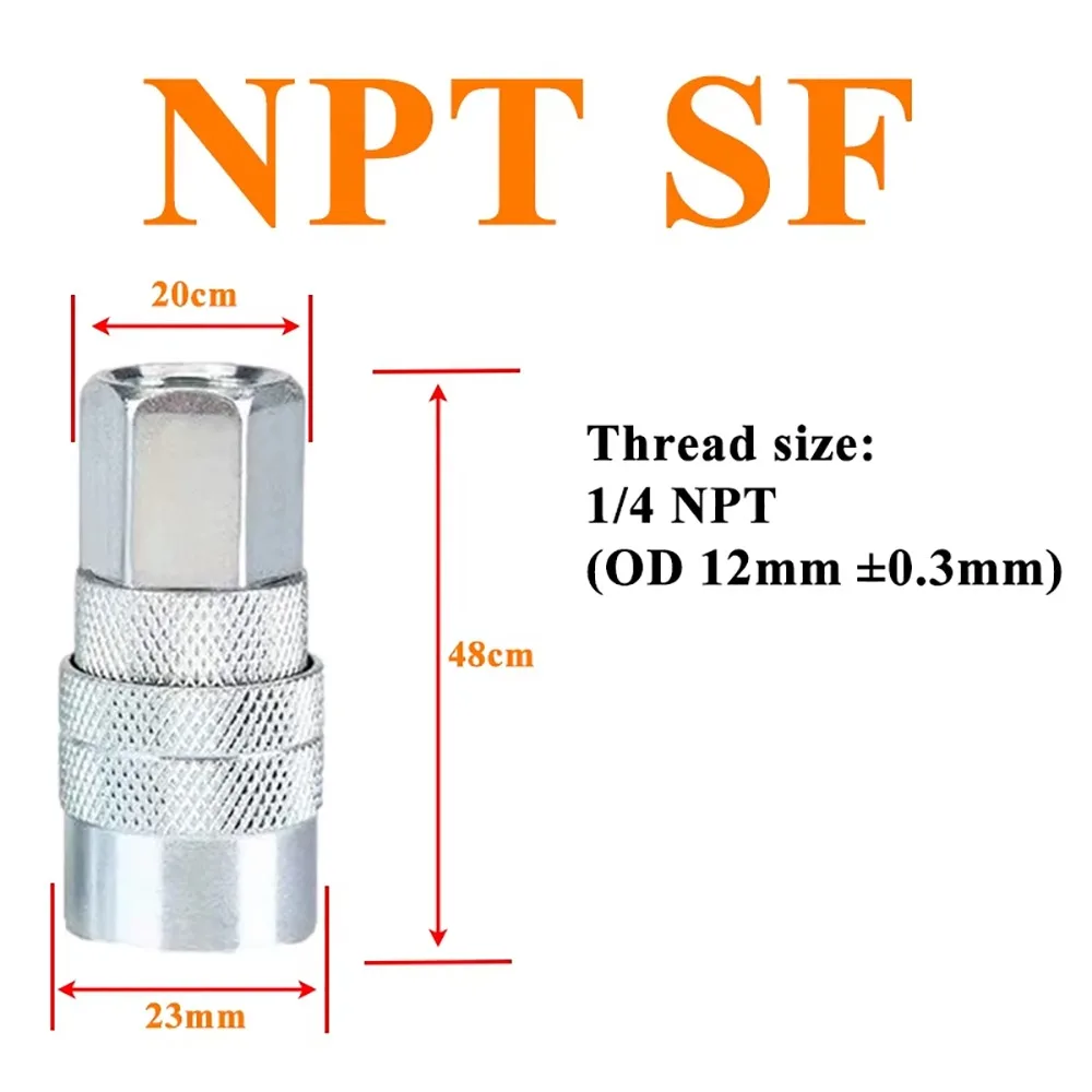 1Pcs NPT 1/4 Quick Release Connector Metal PM SM PF SF Hose Connector US Type Pneumatic Fitting Connector
1Pcs NPT 1/4 Quick Release Connector Metal PM SM PF SF Hose Connector US Type Pneumatic Fitting Connector
