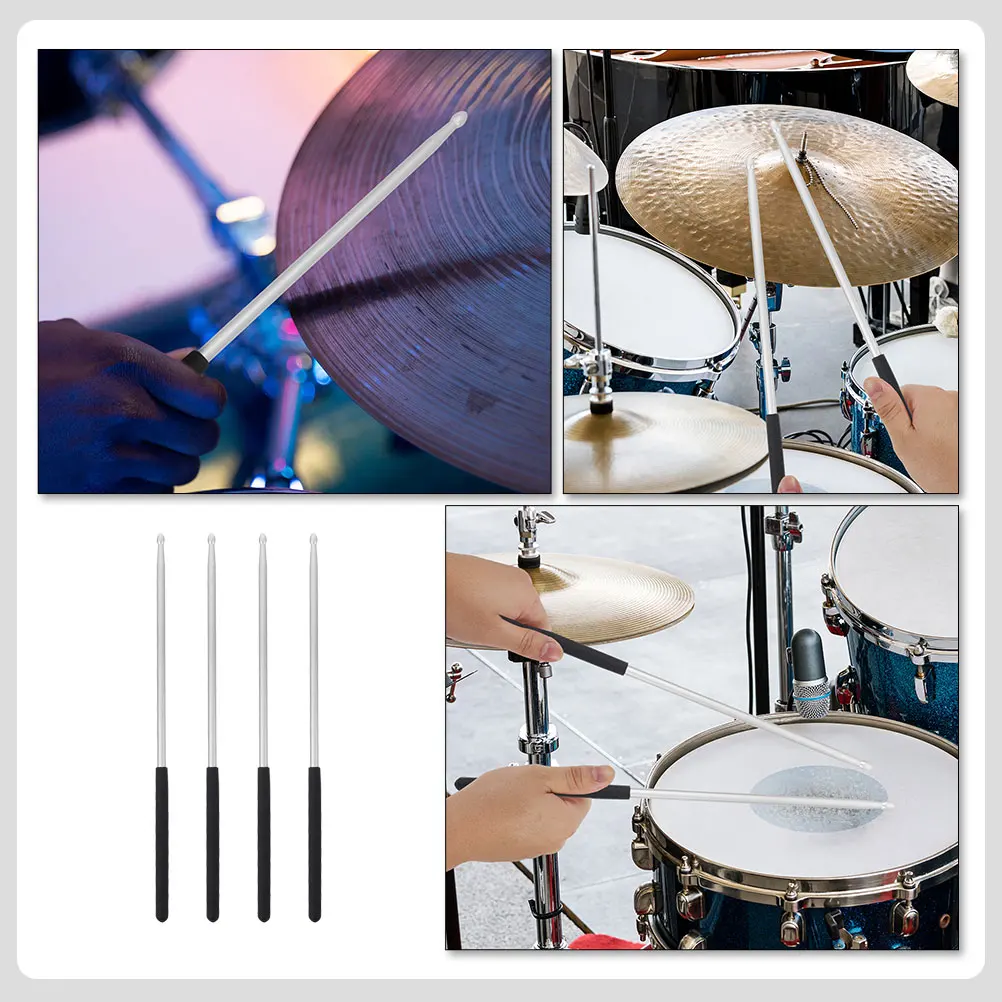 4pcs Aluminum Alloy Drumsticks Durable Lightweight 5A Drum Sticks Set For Acoustic Electronic Drums Anti-Slip Water Drop Head
4pcs Aluminum Alloy Drumsticks Durable Lightweight 5A Drum Sticks Set For Acoustic Electronic Drums Anti-Slip Water Drop Head