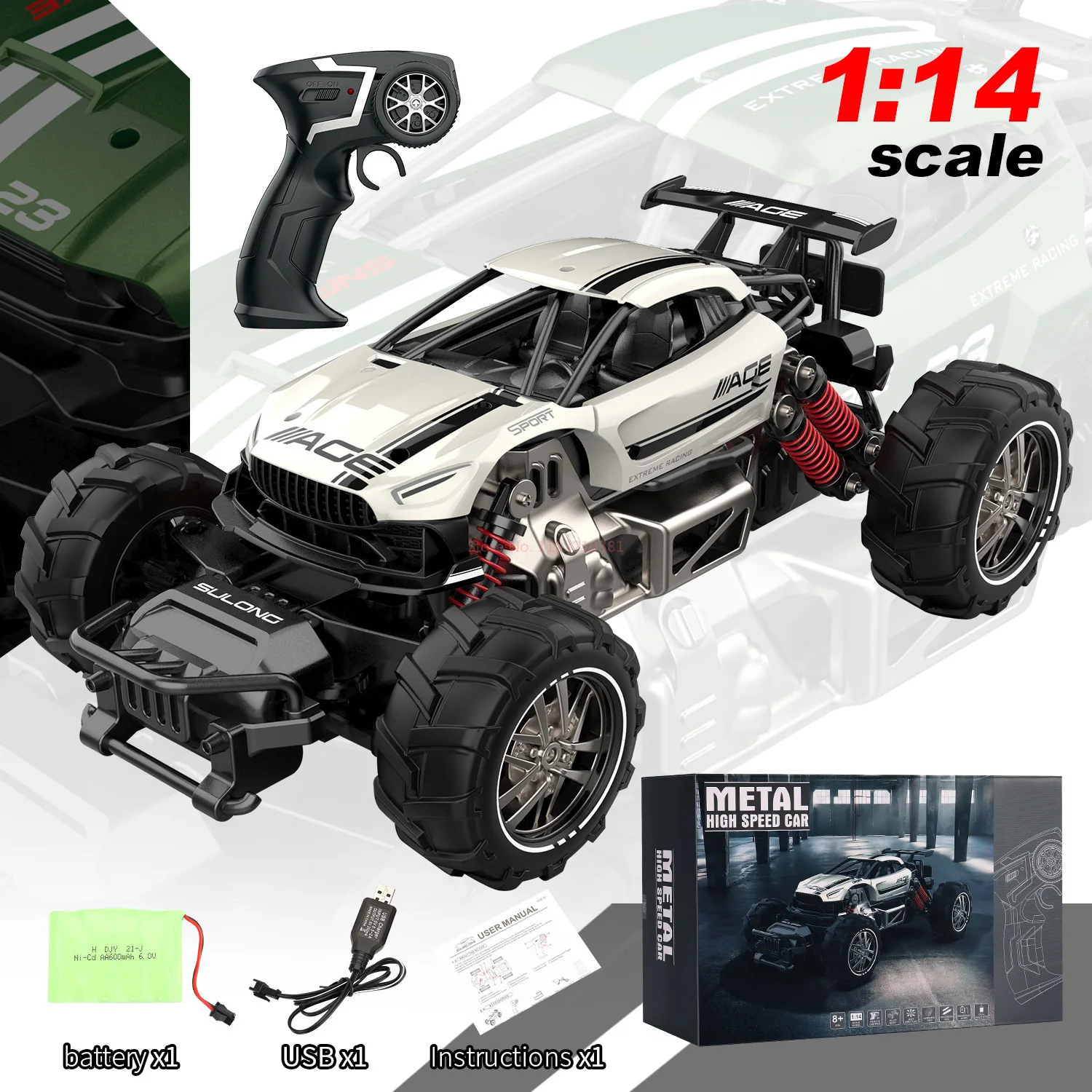 2025 New Ysq-301 Rc Remote Control Car 1/14 4wd Mountain Off-Road Climbing Alloy High-Speed Car Racing Car Boys' Toy Gift
2025 New Ysq-301 Rc Remote Control Car 1/14 4wd Mountain Off-Road Climbing Alloy High-Speed Car Racing Car Boys' Toy Gift