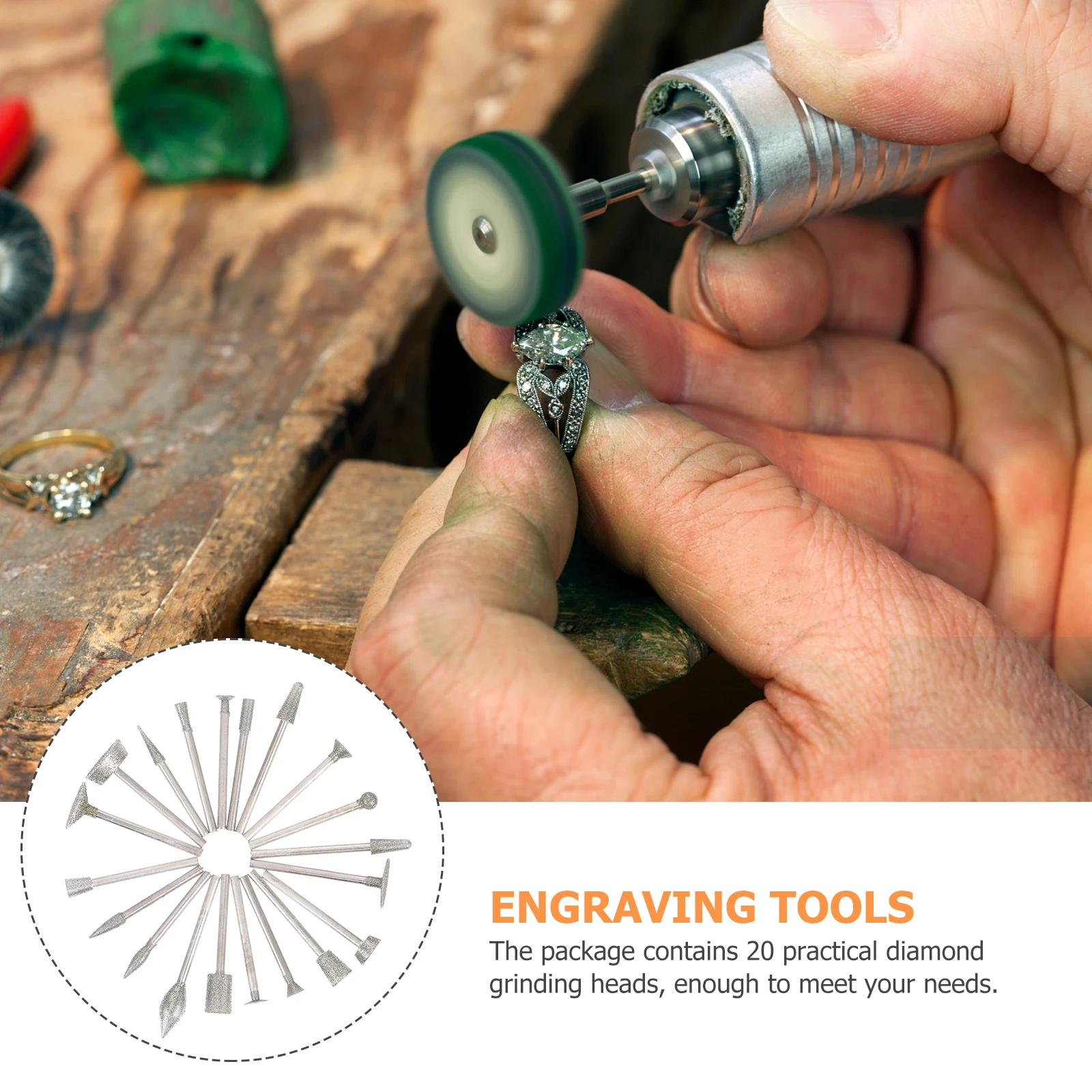 20pcs Diamond Grinding Head Tools High Quality Stone Glass Metal Hardwood Tile Ceramics Marble Granite Sculpturing Dressing
20pcs Diamond Grinding Head Tools High Quality Stone Glass Metal Hardwood Tile Ceramics Marble Granite Sculpturing Dressing