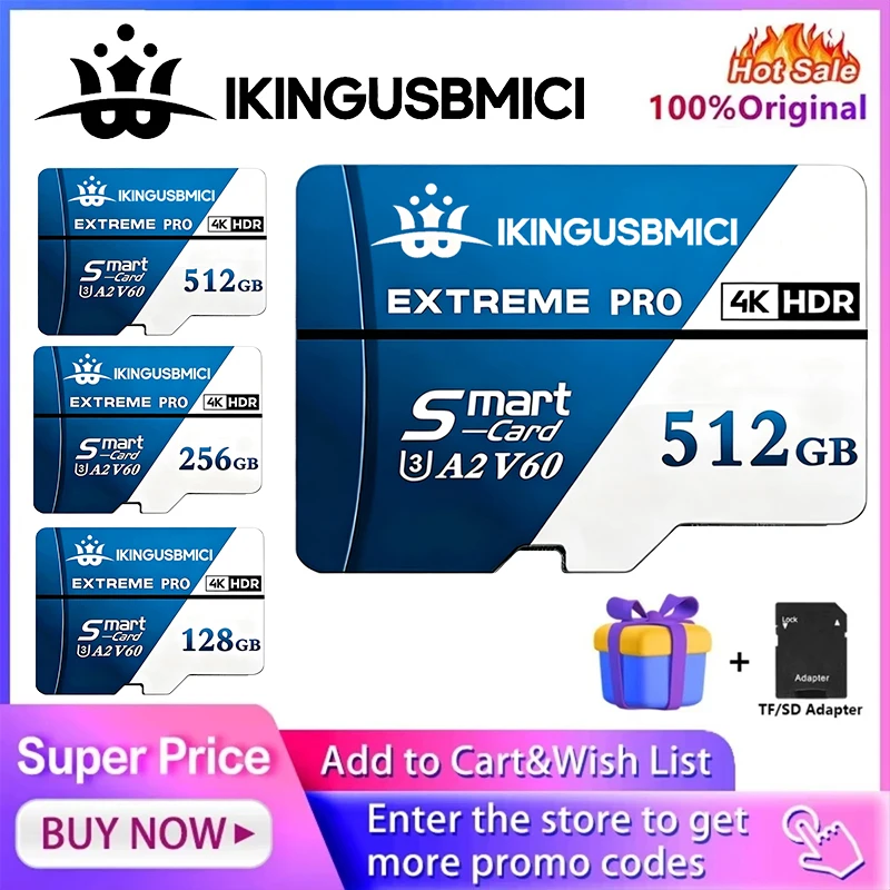 TF Cards Micro TF Card Memory Card SD Cards 32GB 64GB 256GB Fast Transfer V60 Full HD for Drone Action Camera Phone
TF Cards Micro TF Card Memory Card SD Cards 32GB 64GB 256GB Fast Transfer V60 Full HD for Drone Action Camera Phone