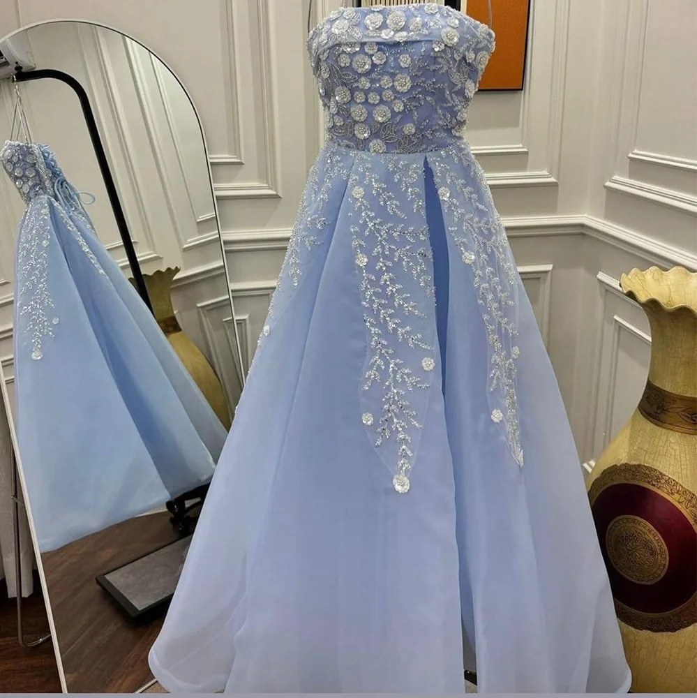 Customized Temperament A-Line Floor Length Strapless Jersey Sleeveless Crystal Evening Dress Classic vestidos para mujer
Customized Temperament A-Line Floor Length Strapless Jersey Sleeveless Crystal Evening Dress Classic vestidos para mujer
