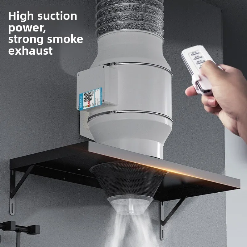 4/5/6inch Exhaust Flue Fan Mixed Flow Inline Fan 220V High Speed Quiet Exhaust Fan for Home Vents with Remote
4/5/6inch Exhaust Flue Fan Mixed Flow Inline Fan 220V High Speed Quiet Exhaust Fan for Home Vents with Remote